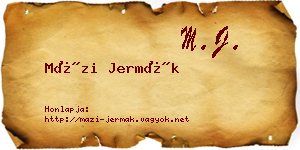 Mázi Jermák névjegykártya